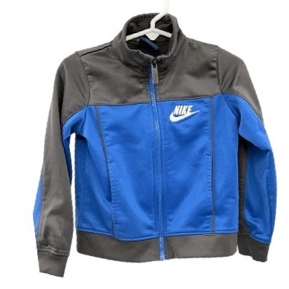 Nike Track Jacket Toddler Kid Boy Size 2T Blue Gray Full Zip
